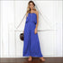 Loose Pattern Overlap Off-shoulder Wide-leg Jumpsuits