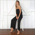 Loose Pattern Overlap Off-shoulder Wide-leg Jumpsuits