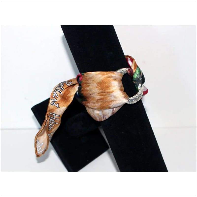 Lucky Cat silk bracelet - Gold - Bracelets