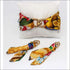 Lucky Cat silk tie earring & bracelet set