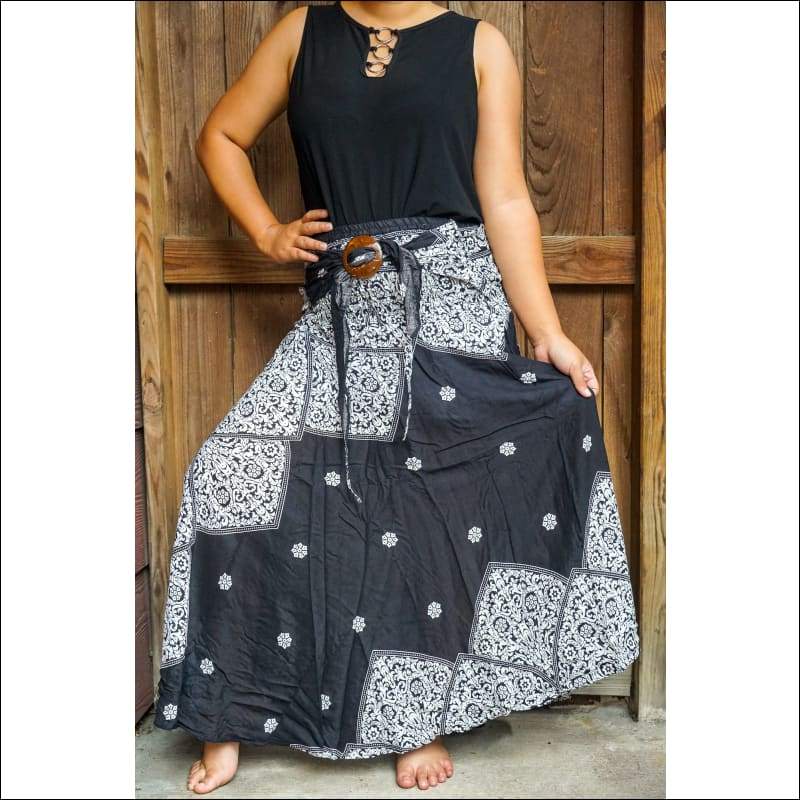 Mandala Boho Gypsy Skirt - Skirts