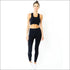 Milano Leggings & Bra Set - BLACK
