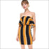Miley + Molly Bold Stripe Flounce Tube Dress