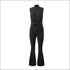 Mock Neck Sleeveless Defined Waist Lace-up Casual Jumpsuits