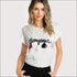 Modern Short Sleeves Letters Embroideried T-shirt With Tassel