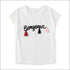 Modern Short Sleeves Letters Embroideried T-shirt With Tassel