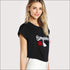 Modern Short Sleeves Letters Embroideried T-shirt With Tassel