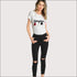 Modern Short Sleeves Letters Embroideried T-shirt With Tassel
