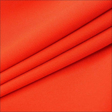 Neon Color Long-sleeve Hollow Top And Bodycon Skirt