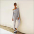 Oblique Shoulder Long Sleeve Lace-up Casual Jumpsuits