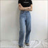 Oversize High-waisted Loose Pattern Straight Jeans