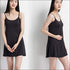 Padded Solid Color Cotton Long Camisole