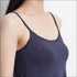 Padded Solid Color Cotton Long Camisole