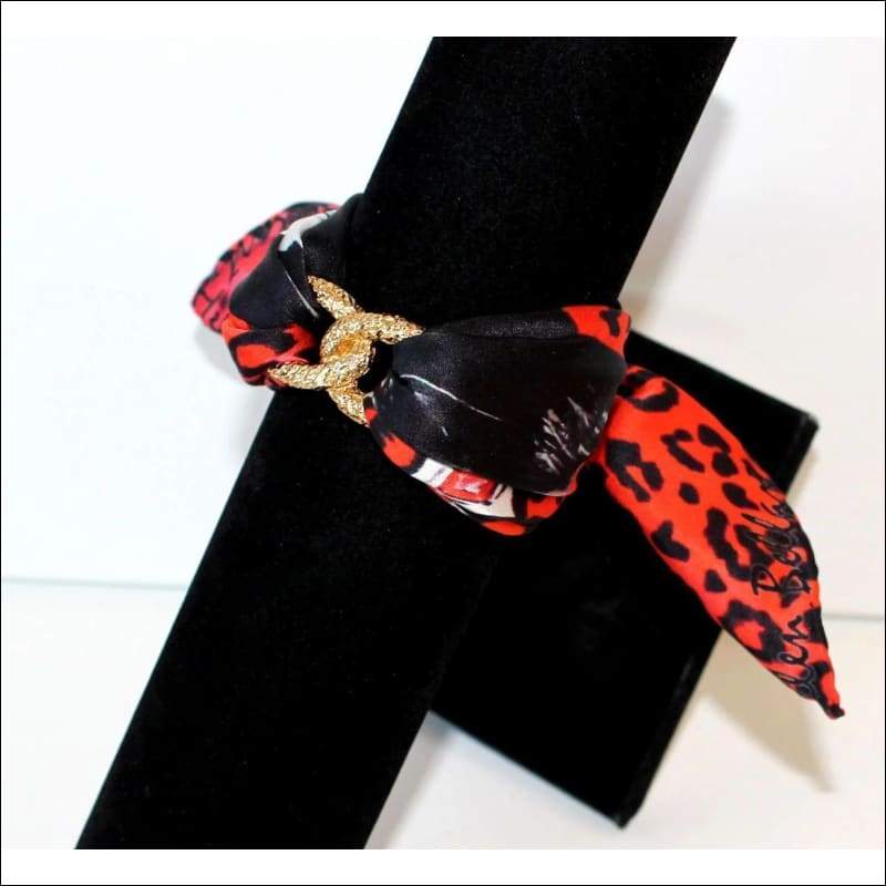 Panther ankle silk bracelet - Gold - Ankle Bracelets