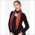 Panther silk scarf 110x110 cm