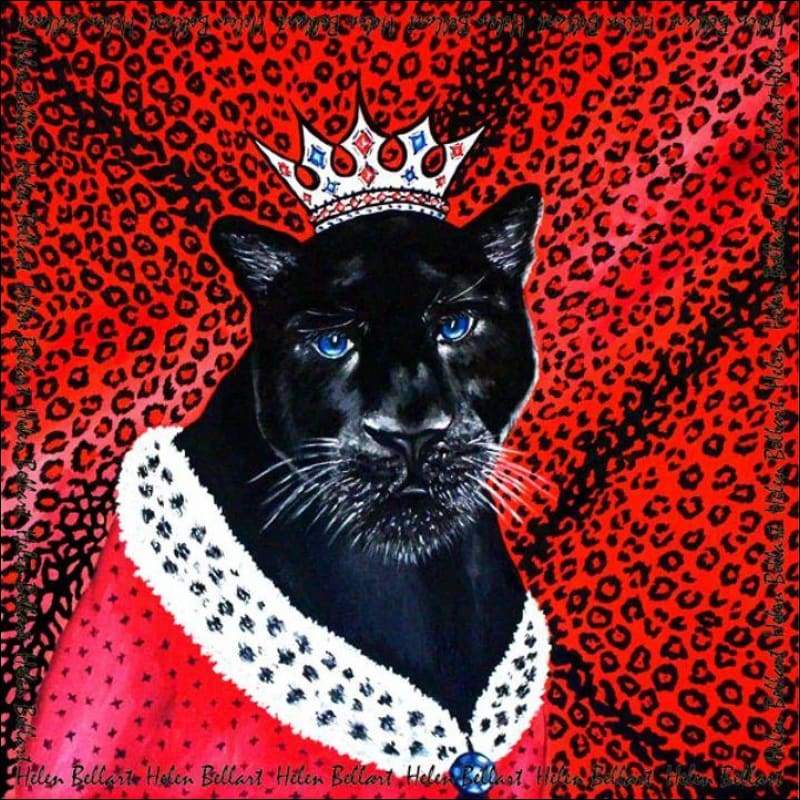 Panther silk scarf 45x45 cm - Silk Scarves