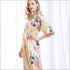 Peacock Print Loose Pattern Silk Pajamas Robe
