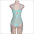Plus Size Bodysuits See-through Lace Patchwork