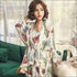 Plus Size Flower Print Sexy Nightwear 3Piece Set