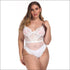 Plus Size See-through Lace Sling Bodysuits