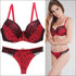 Plus Size Sexy Bridal Bra And Panty Lace Floral Printed Set