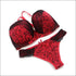 Plus Size Sexy Bridal Bra And Panty Lace Floral Printed Set