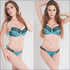 Plus Size Sexy Bridal Bra And Panty Lace Floral Printed Set