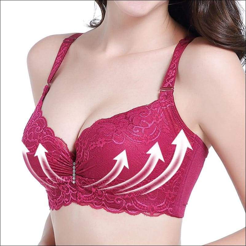 Plus Size Underwire Lace Push Up Bra - Lingerie & Sleep