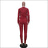 Plus Size Women Letter Print Long-sleeve Top And Pants Casual Two-piece Sets