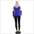 Plus Size Women Long-sleeve Stitching Hoodie And Casual Pants Sports Two-piece Set
