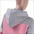 Plus Size Women Long-sleeve Stitching Hoodie And Casual Pants Sports Two-piece Set