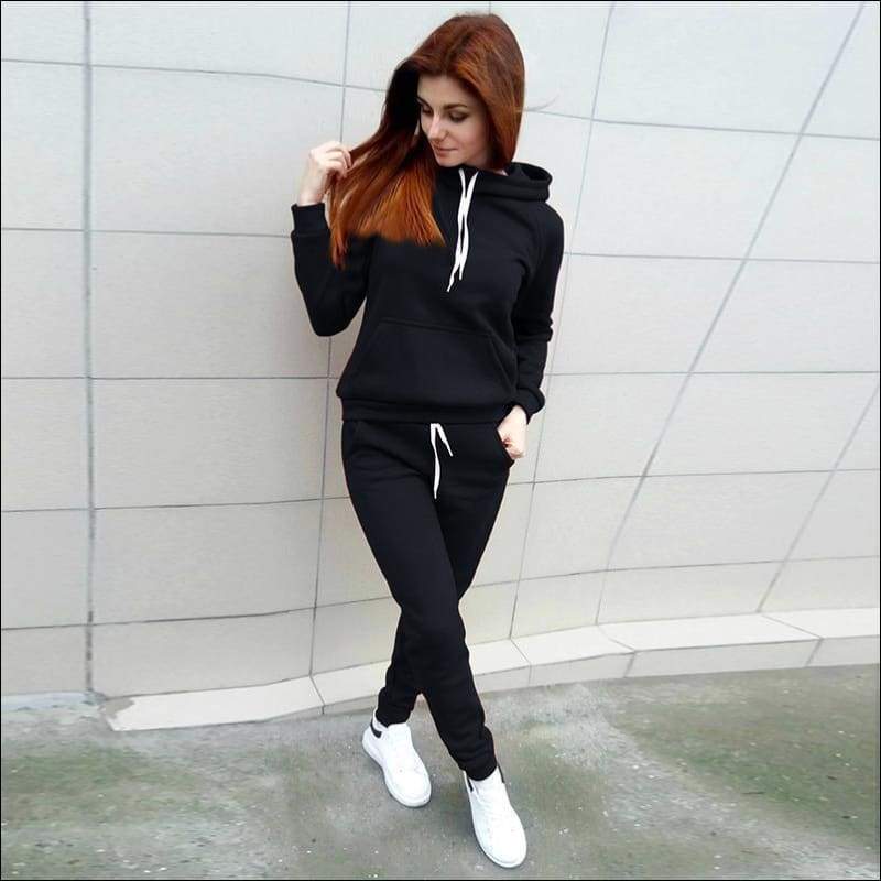 Plus Size Women Solid Color Drawstring Long Sleeve Pocket 