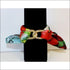 Poppies ankle silk bracelet