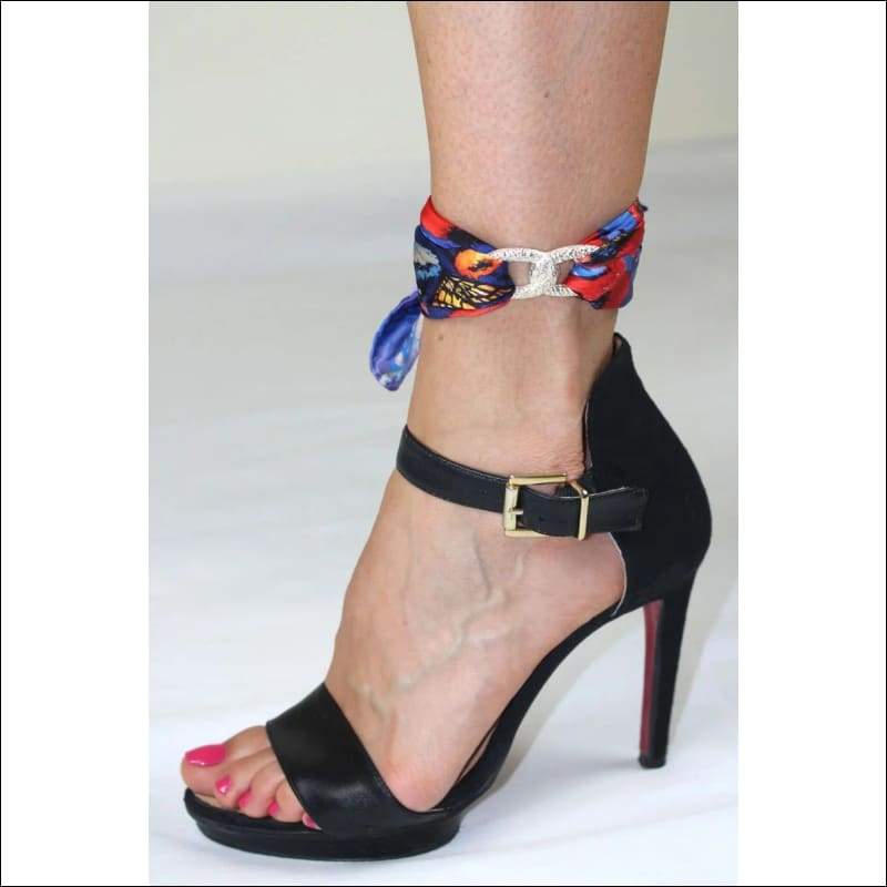 Poppy ankle silk bracelet - Gold - Ankle Bracelets