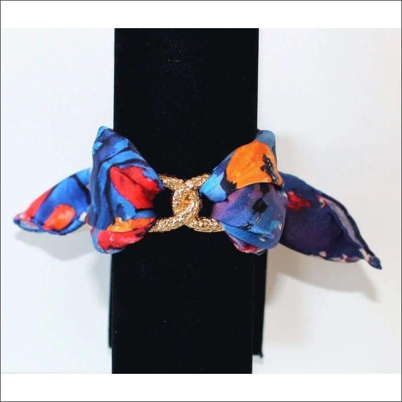 Poppy ankle silk bracelet - Gold - Ankle Bracelets