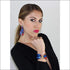Poppy silk tie earring & bracelet set