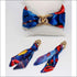 Poppy silk tie earring