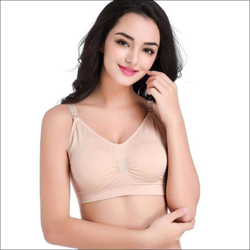 Pregnant Nursing Bra Breastfeeding Underwear - M / 