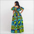 Print Off-the-Shoulder Crop Top And Side-slit Long Skirt