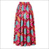 Print Off-the-Shoulder Crop Top And Side-slit Long Skirt