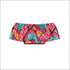 Print Off-the-Shoulder Crop Top And Side-slit Long Skirt
