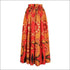Print Off-the-Shoulder Crop Top And Side-slit Long Skirt