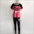 Print Short-sleeve T-Shirts And Skinny Pants Sports Two-piece Set