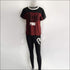 Print Short-sleeve T-Shirts And Skinny Pants Sports Two-piece Set