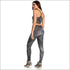 Printed Contrast Sports Bra
