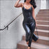 PU Sleeveless Tight Sling