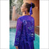 Purple Animal Print Long Kimono-Cardigan