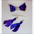 Purple Animal Print Long Kimono-Cardigan