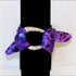 Purple Animal Print silk bracelet
