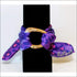 Purple Animal Print silk bracelet